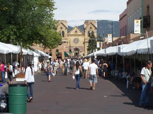 Spanish Market in Santa Fe, NM