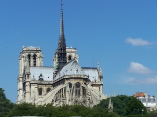 Notre Dame Cathedral in Paris, France
